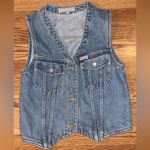 Vintage guess denim vest top size 0